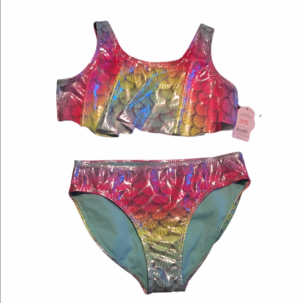 Girls Mermaid Scale Bikini